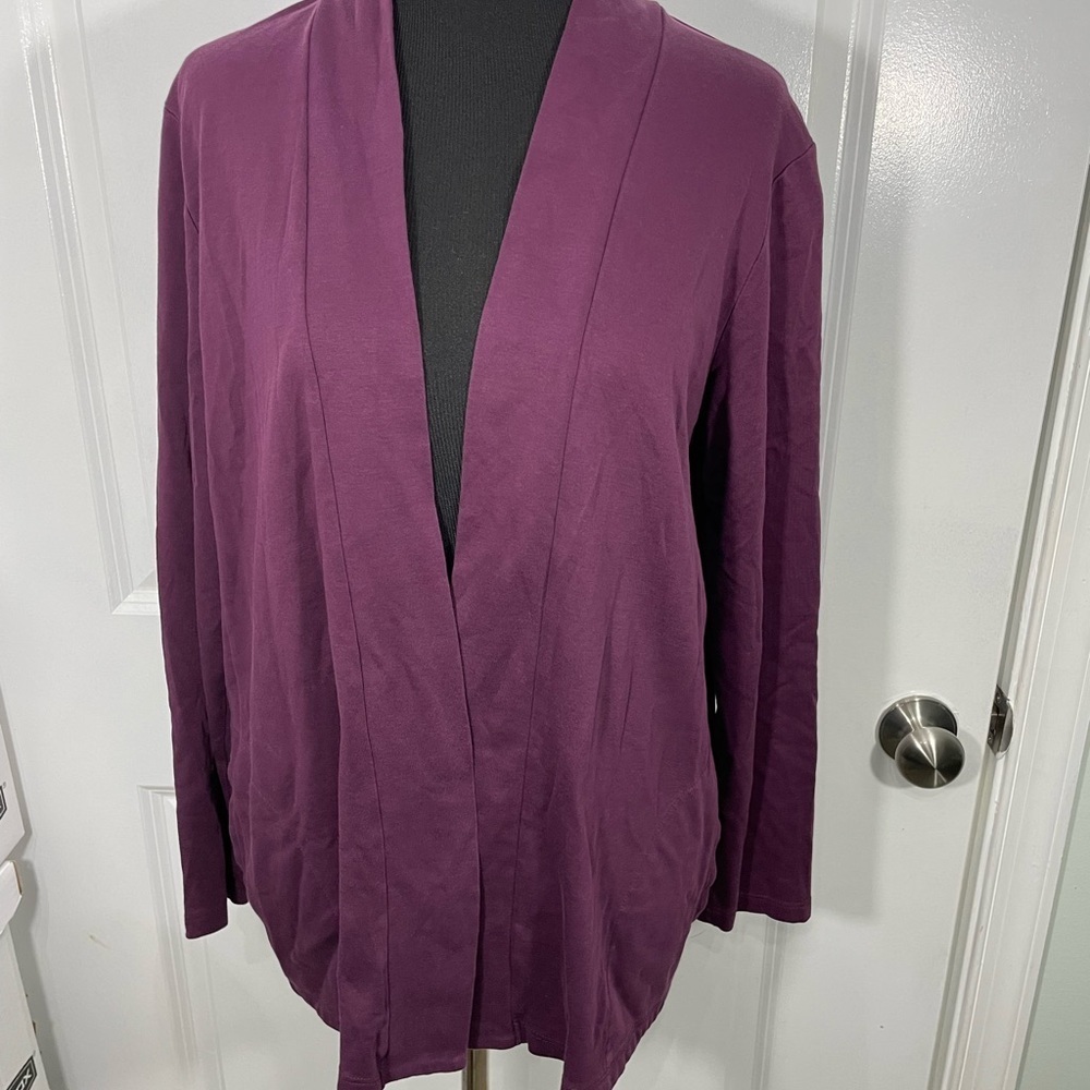 L.L. Bean Women's Deep Purple Cardigan CB-90